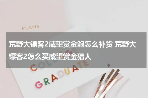 荒野大镖客2威望赏金鲍怎么补货 荒野大镖客2怎么买威望赏金猎人