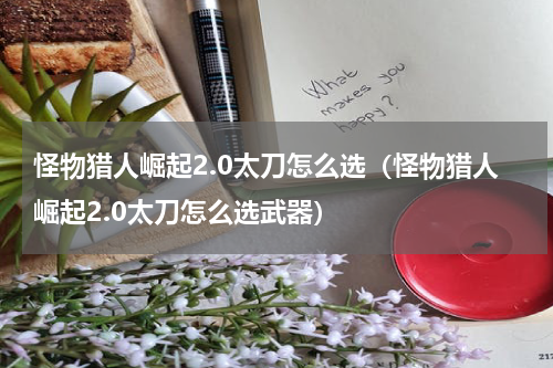 怪物猎人崛起2.0太刀怎么选(怪物猎人崛起2.0太刀怎么选武器)