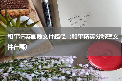 和平精英画质文件路径（和平精英分辨率文件在哪）