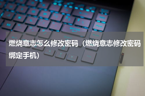 燃烧意志怎么修改密码（燃烧意志修改密码绑定手机）