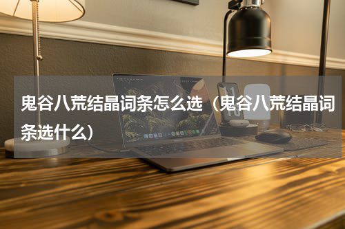 鬼谷八荒结晶词条怎么选（鬼谷八荒结晶词条选什么）