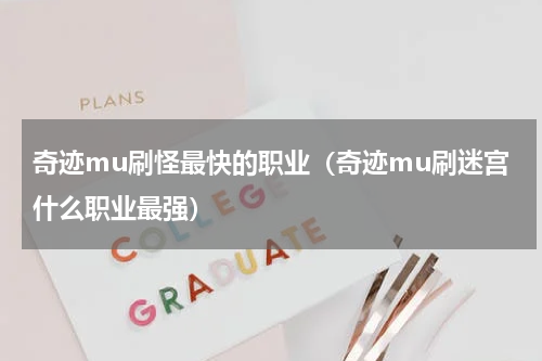 奇迹mu刷怪最快的职业（奇迹mu刷迷宫什么职业最强）