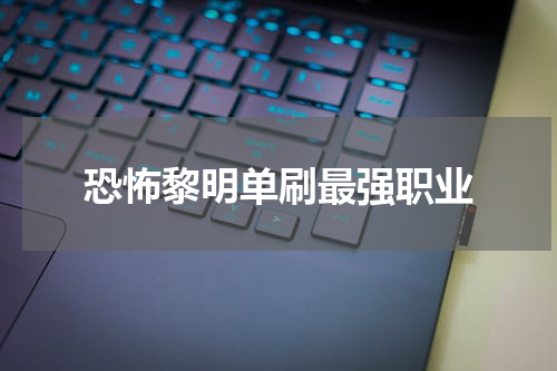 恐怖黎明单刷最强职业