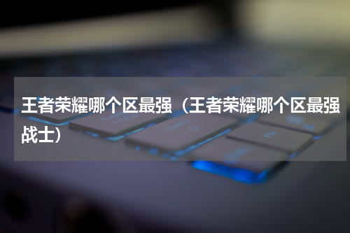 王者荣耀哪个区最强（王者荣耀哪个区最强战士）