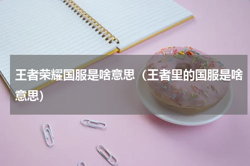 王者荣耀国服是啥意思（王者里的国服是啥意思）