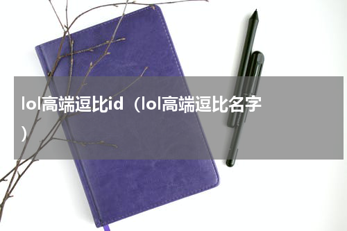 lol高端逗比id（lol高端逗比名字）