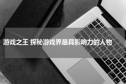 游戏之王 探秘游戏界最具影响力的人物